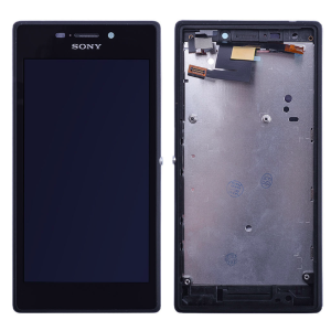 Sony Xperia (D2403) M2 Aqua Çıtalı (Kasalı) Ekran+Dokunmatik-Siyah